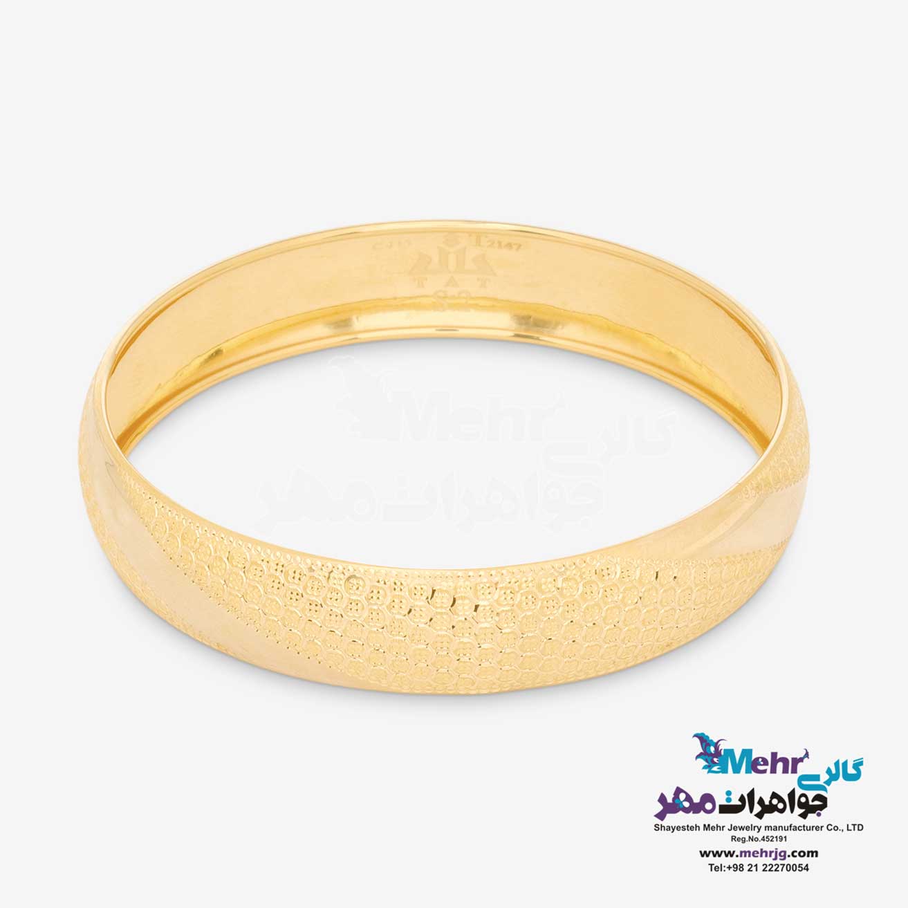النگو طلا دست اول کم اجرت - طرح تراش سایز2