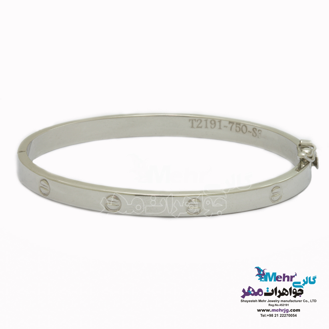 دستبند النگویی طلا - طرح کارتیه لاو