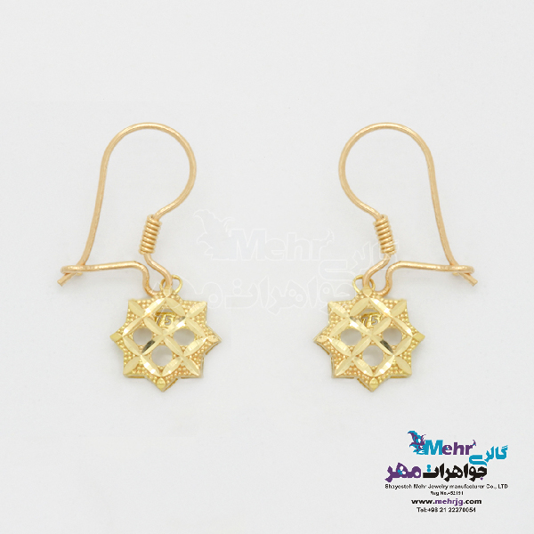 نیم ست طلا - طرح هندسی تراش