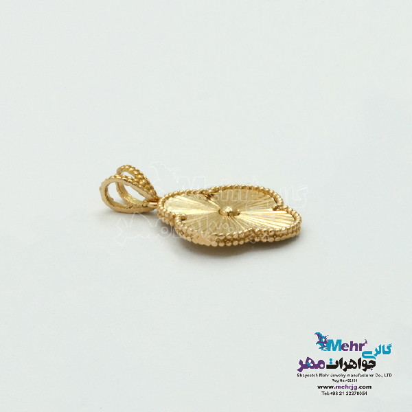 آویز طلا - طرح ونکلیف تراش