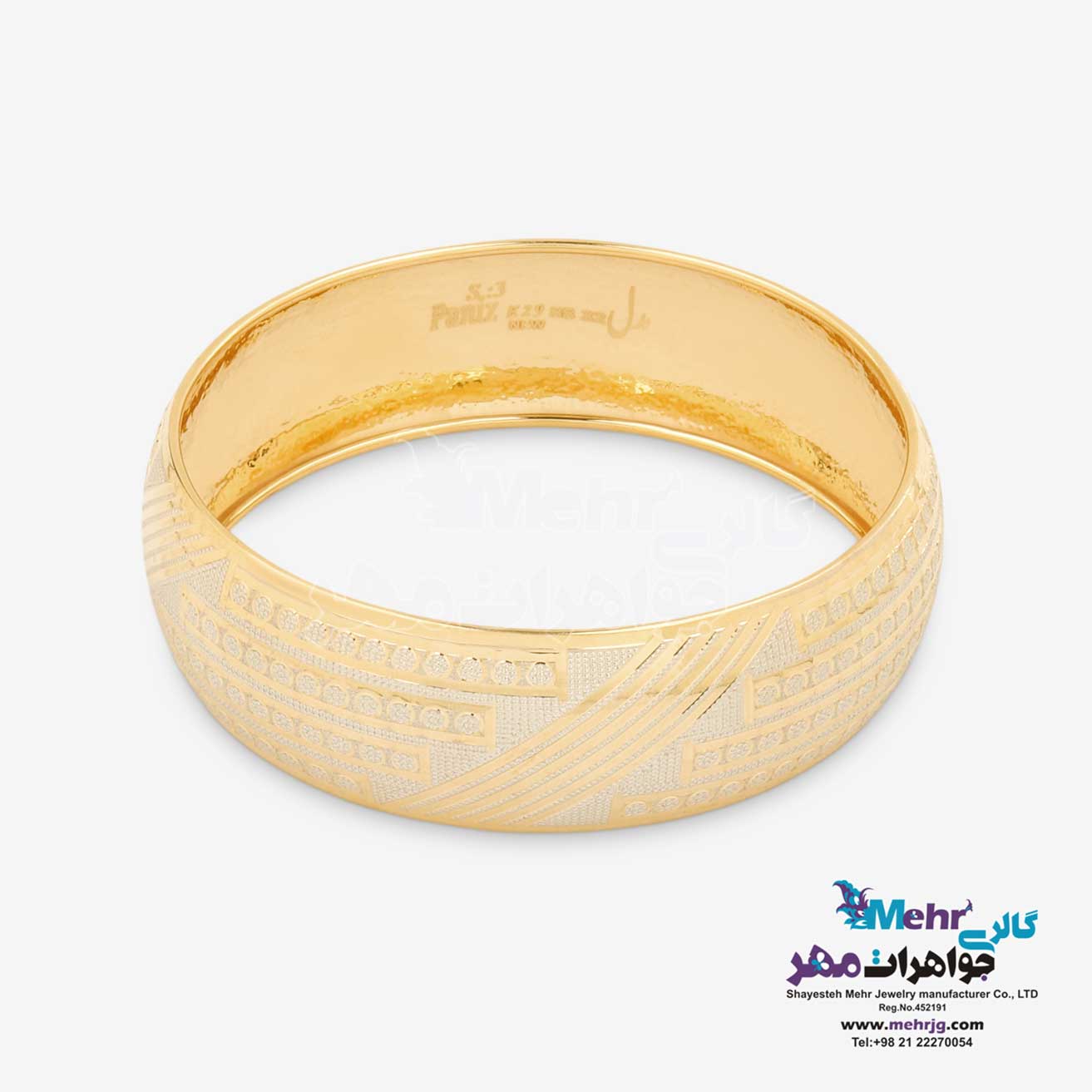 النگو طلا دست اول کم اجرت - طرح تراش سایز 3