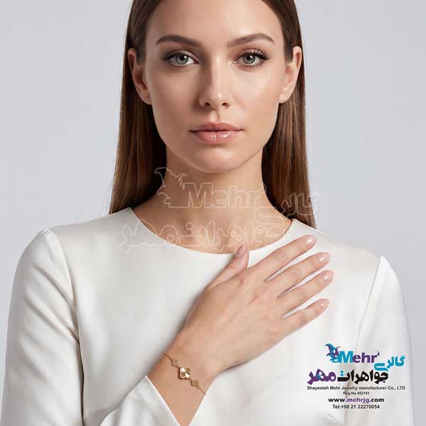 دستبند طلا - طرح ونکلیف