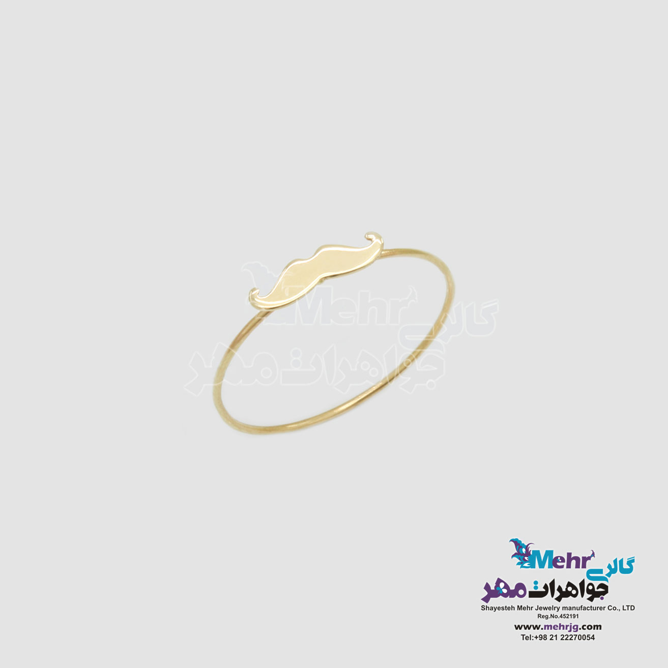 انگشتر طلا - طرح سیبیل