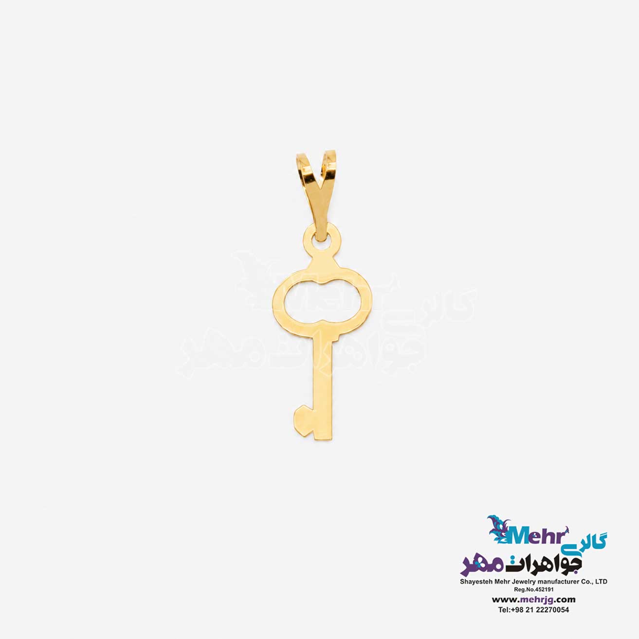 آویز طلا - طرح کلید