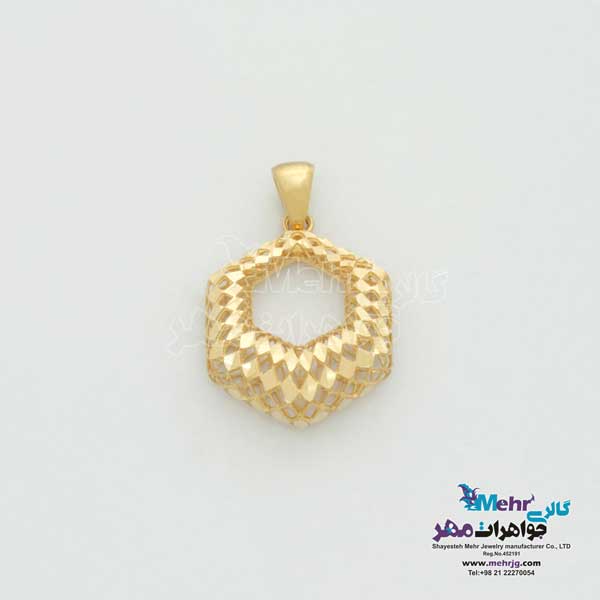 نیم ست طلا - طرح شش ضلعی