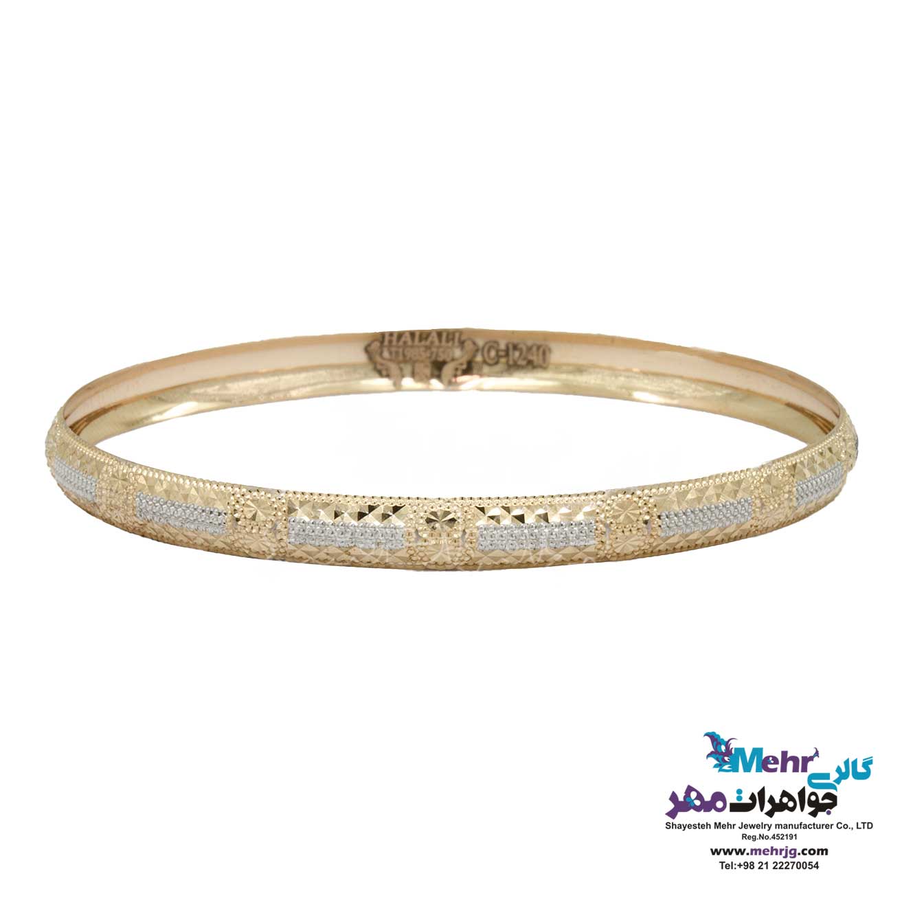 النگو طلا دست اول کم اجرت - طرح تراش سایز 2