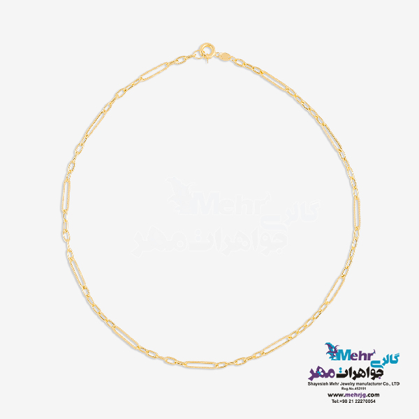 گردنبد طلا - طرح حلقه های تو در تو