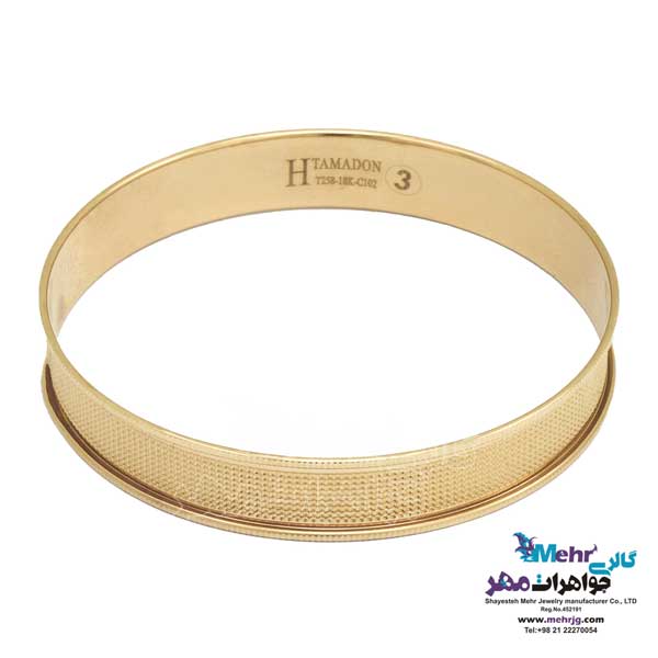 النگو طلا دست اول کم اجرت - طرح تراش سایز 2