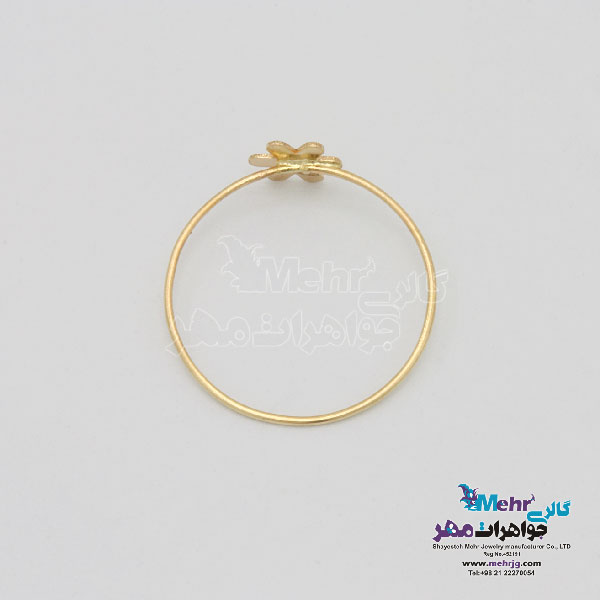 انگشتر طلا - طرح گل