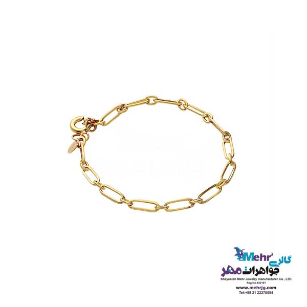 دستبند طلا دست اول کم اجرت - طرح هرمس