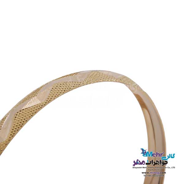 النگو طلا دست اول کم اجرت - طرح تراش سایز 2