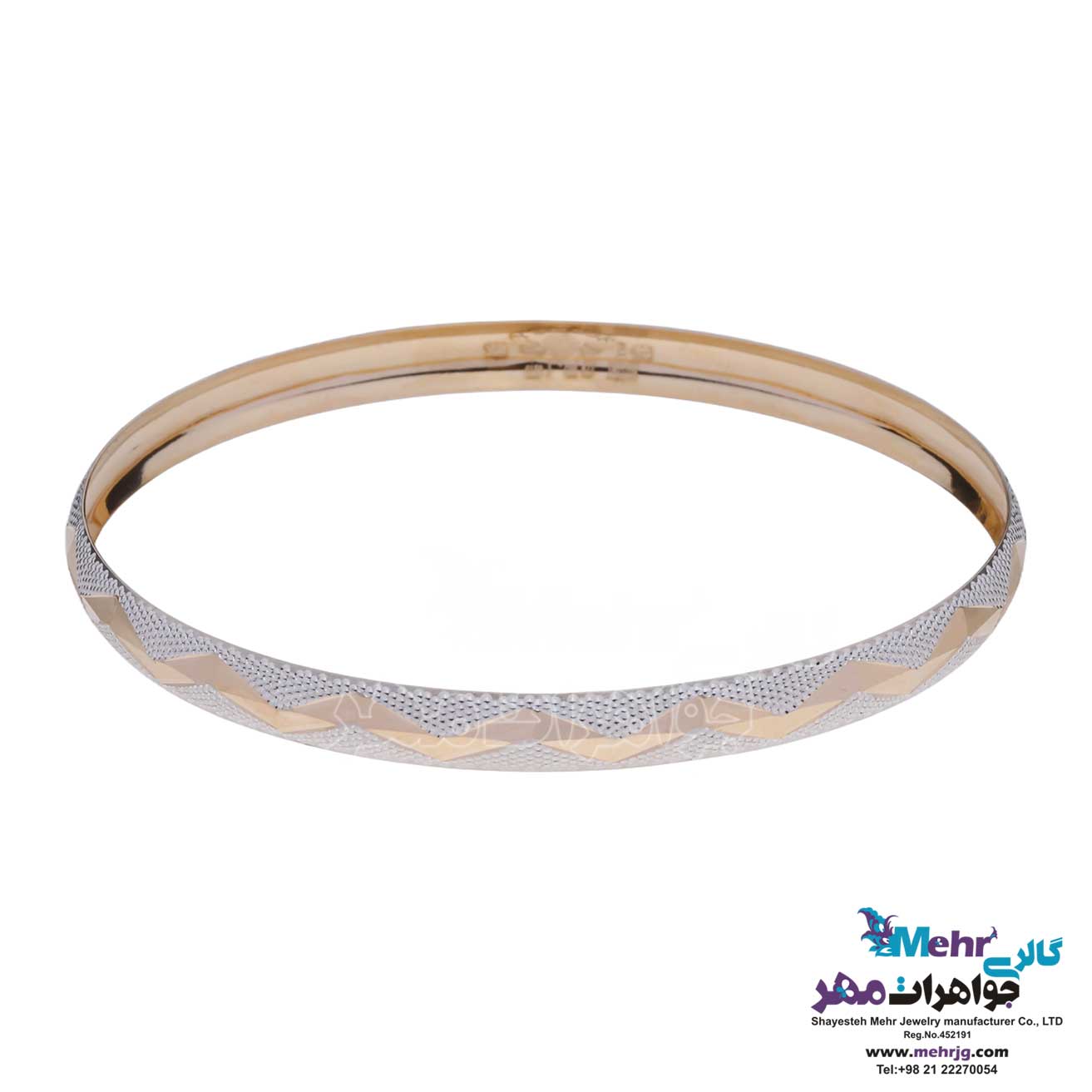 النگو طلا دست اول کم اجرت - طرح تراش سایز 2