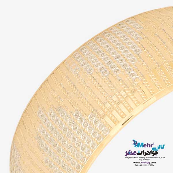 النگو طلا دست اول کم اجرت - طرح تراش سایز3