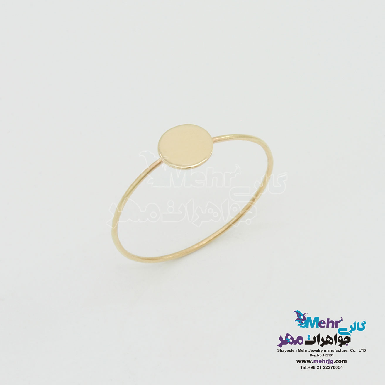 انگشتر طلا - طرح دایره