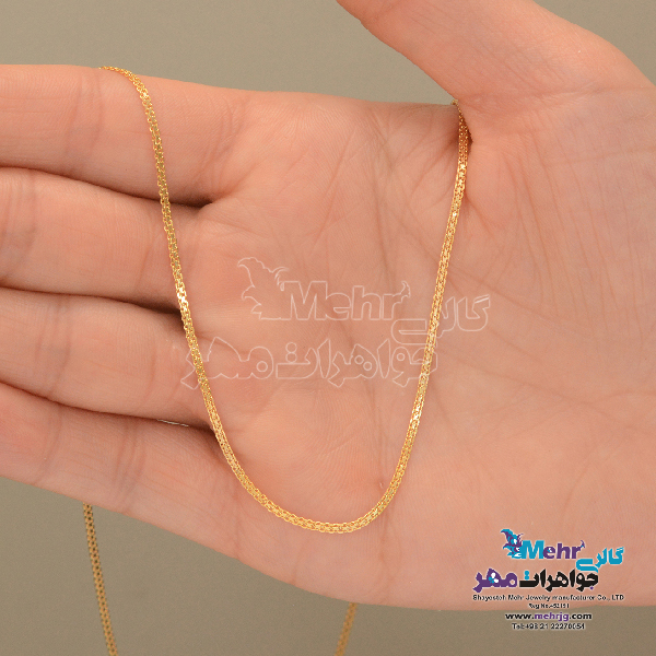 زنجیر طلا - طرح بیزمارک طول ۴۵ سانتی‌متر