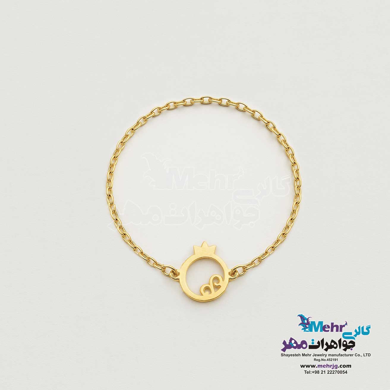 انگشتر طلا - طرح انار