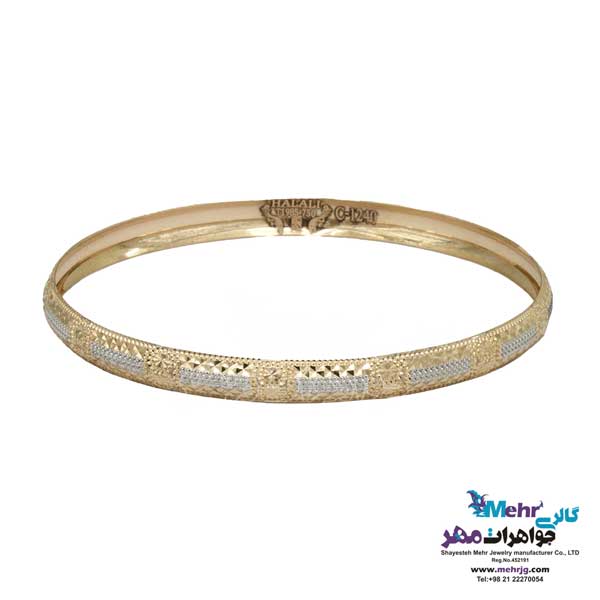 النگو طلا دست اول کم اجرت - طرح تراش سایز 2