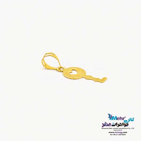 آویز طلا - طرح کلید
