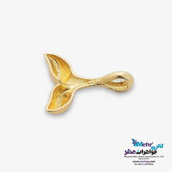 آویز طلا - طرح دم وال