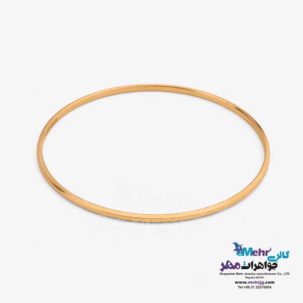 النگو طلا دست اول کم اجرت - طرح آینه ای سایز 3