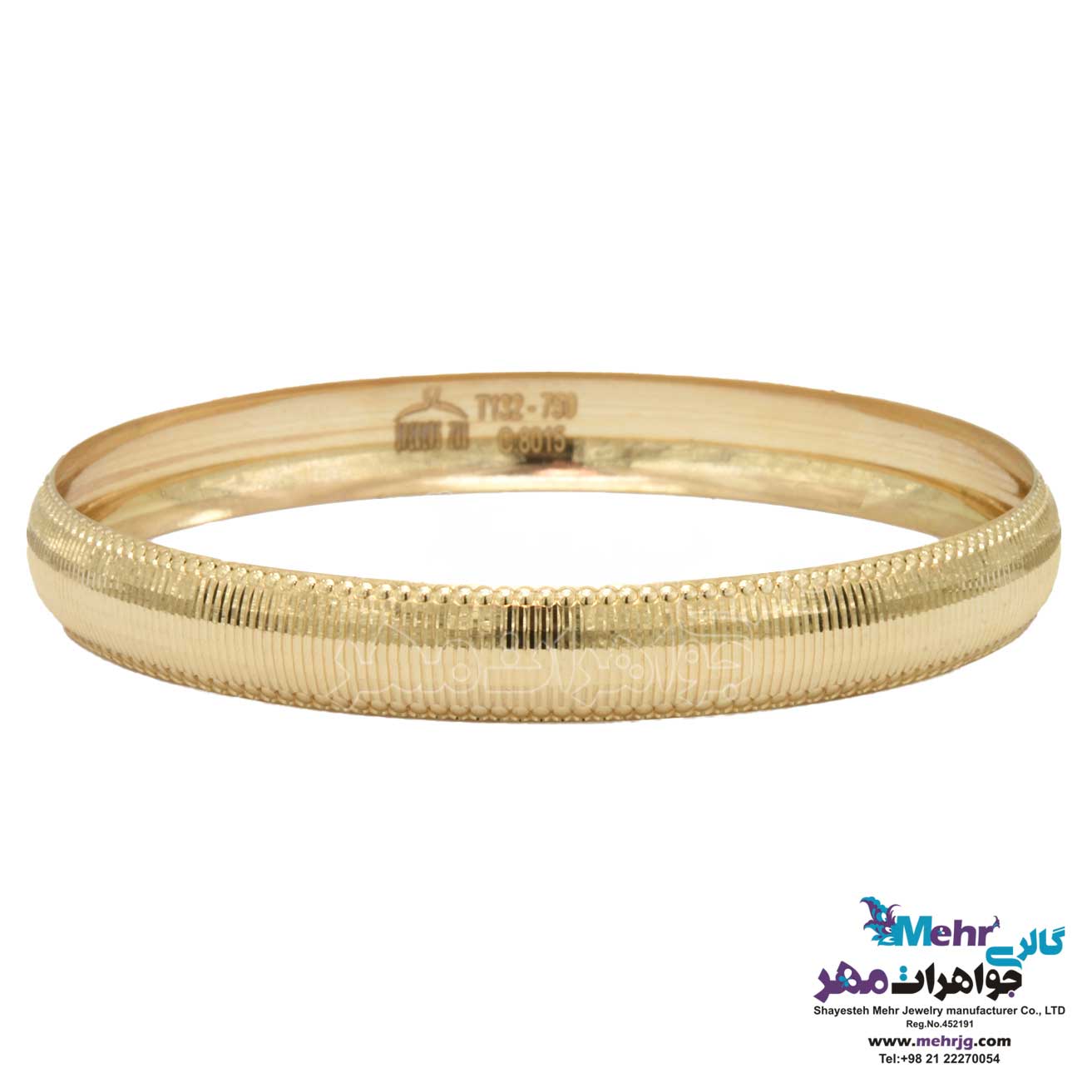 النگو طلا دست اول کم اجرت - طرح تراش سایز 2