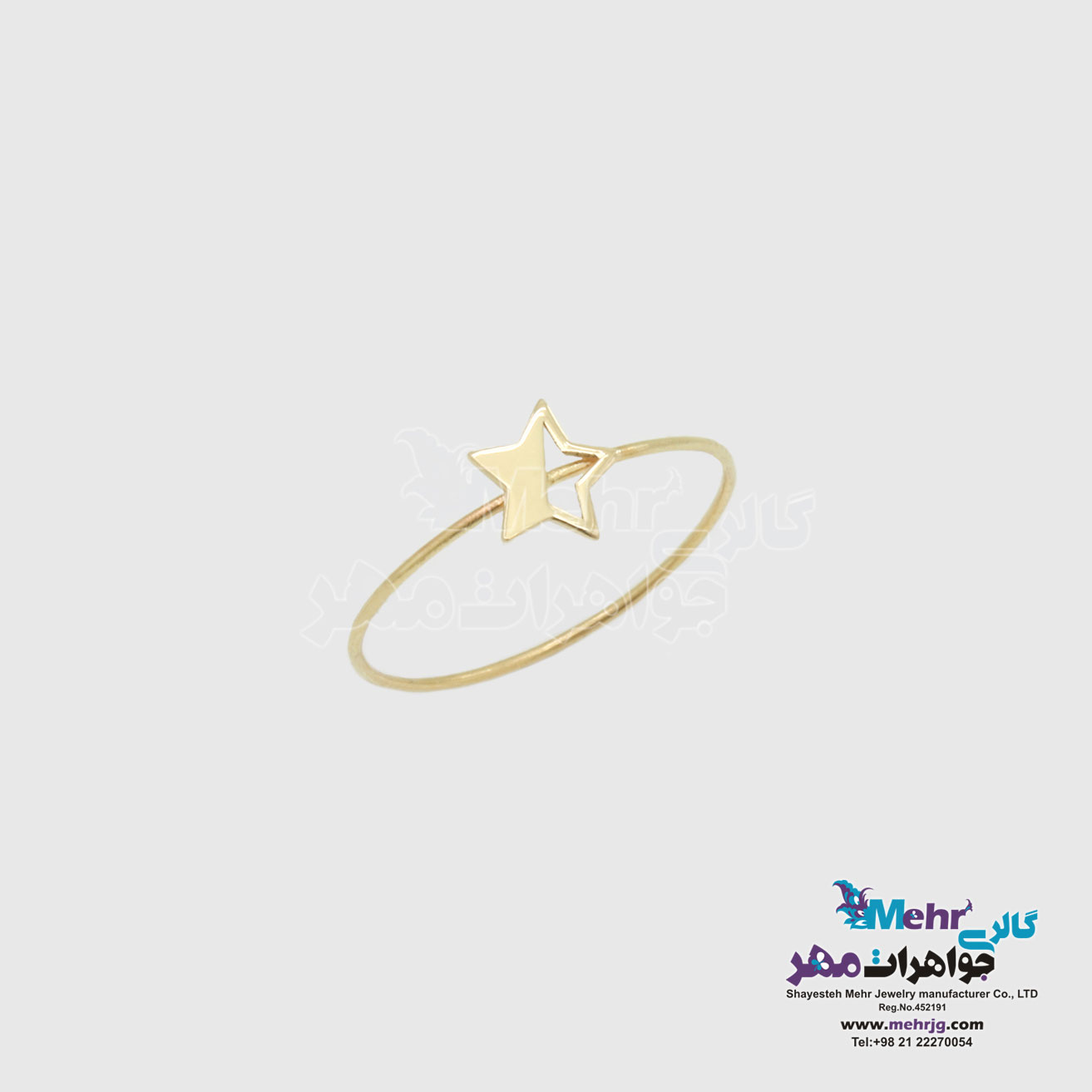 انگشتر طلا - طرح ستاره