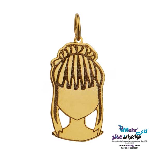 گردنبند طلا دست اول کم اجرت - طرح گیسو