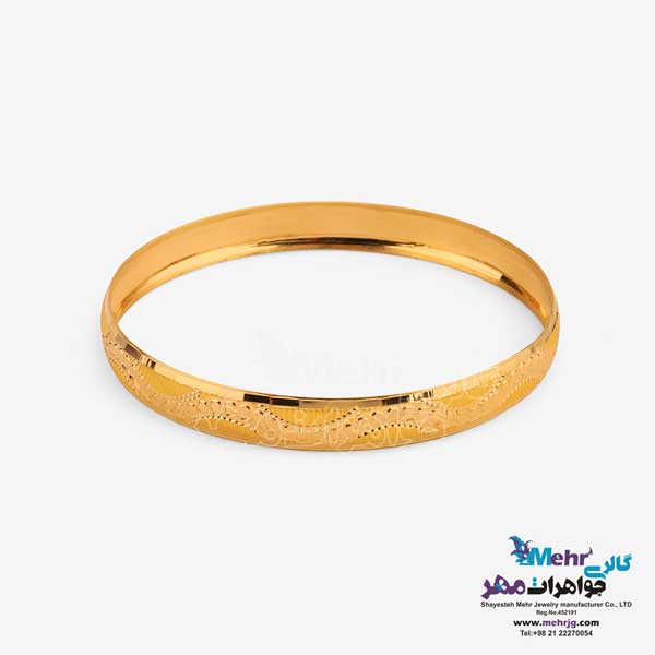 النگو طلا دست اول کم اجرت - طرح تراش سایز 2