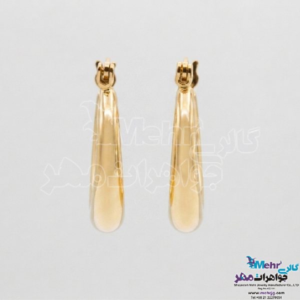 گوشواره طلا - طرح بیضی