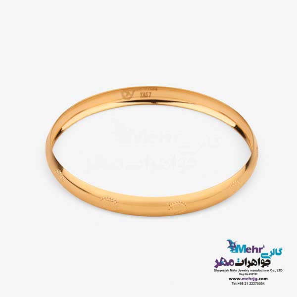 النگو طلا دست اول کم اجرت - طرح کارتیه لاو سایز 2