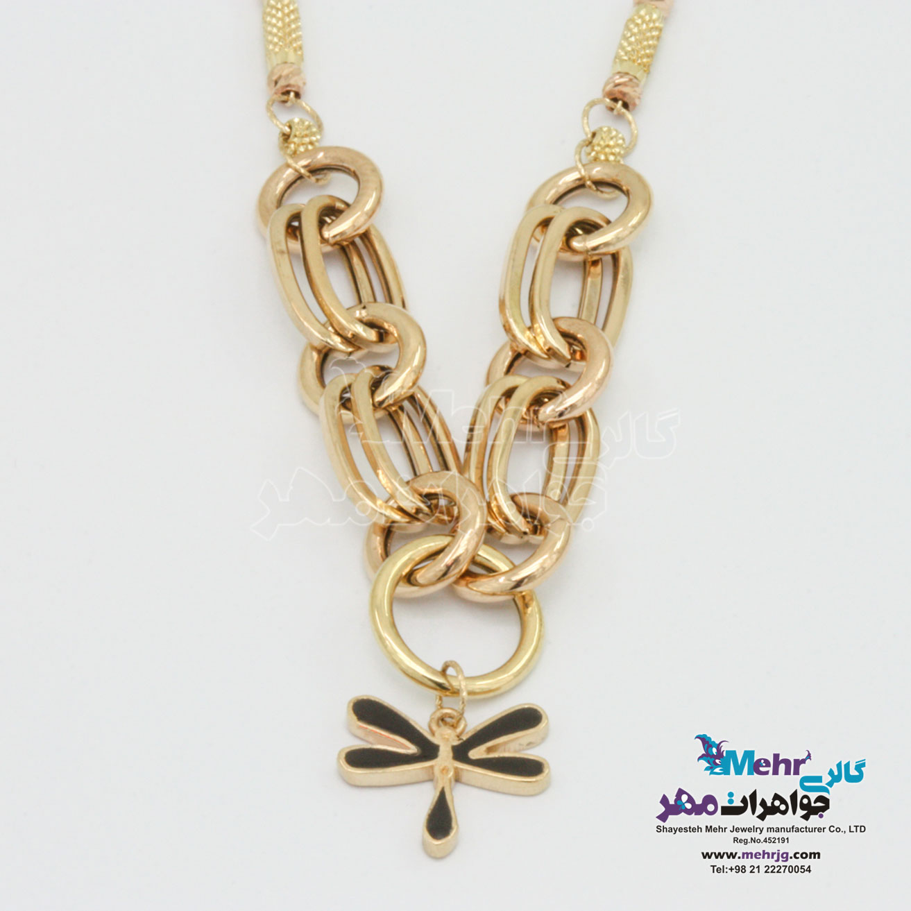گردنبند طلا - طرح سنجاقک