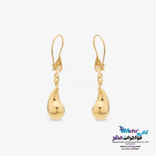 گوشواره طلا - طرح قطره