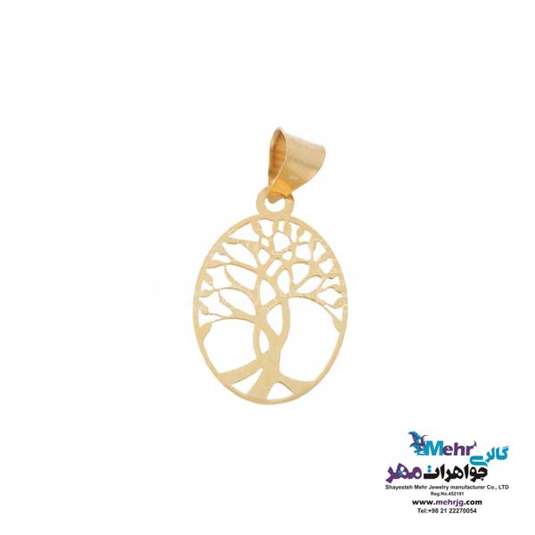نیم ست طلا دست اول کم اجرت - طرح درخت