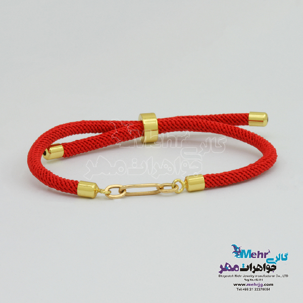 دستبند طلا بافت _ طرح حلقه های تو در تو