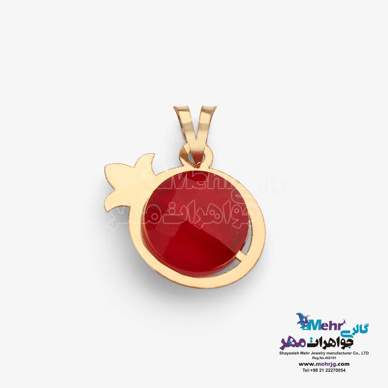 آویز طلا - طرح انار