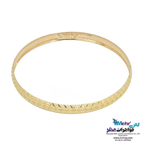 النگو طلا دست اول کم اجرت - طرح تراش سایز 3
