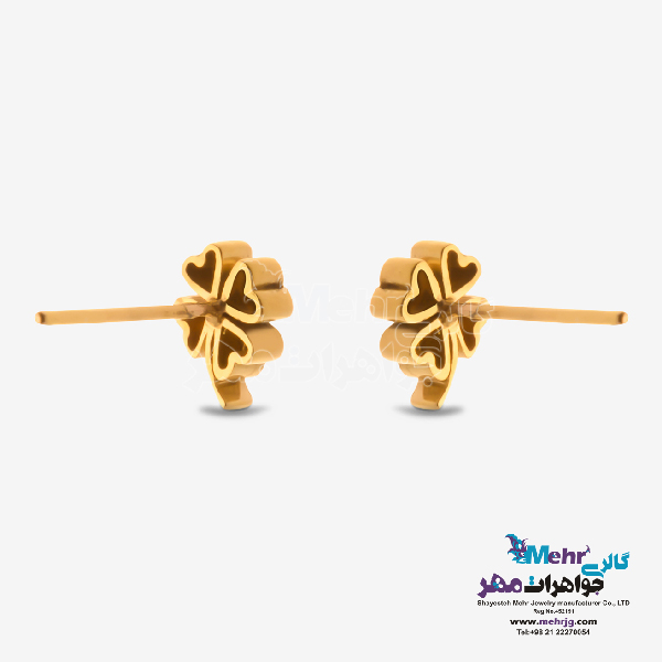 گوشواره طلا - طرح شبدر