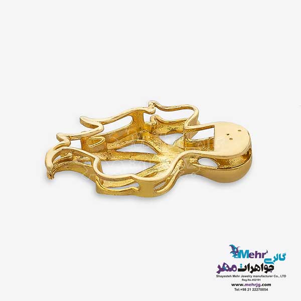 آویز طلا - طرح اختاپوس