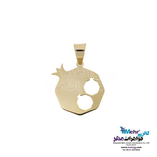 نیم ست طلا دست اول کم اجرت - طرح انار