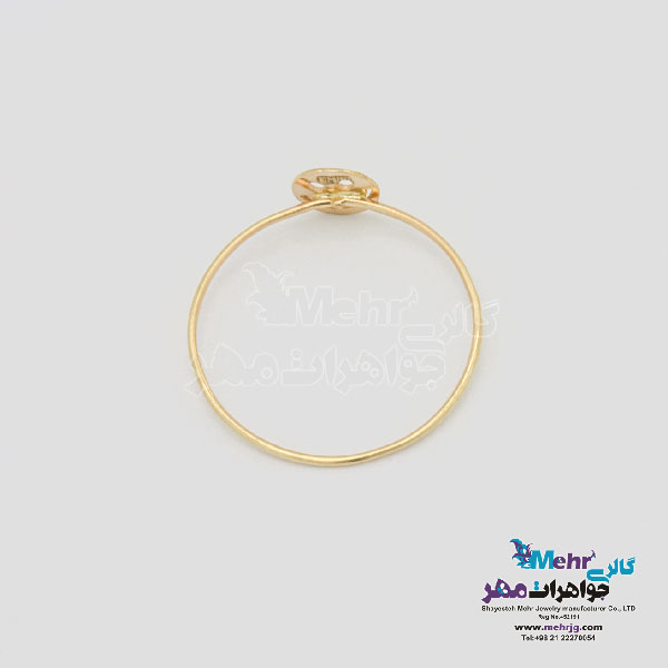 انگشتر طلا - طرح لبخند