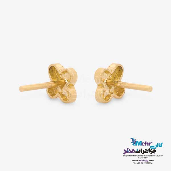 گوشواره طلا - طرح شبدر