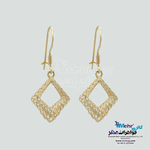 نیم ست طلا - طرح لوزی