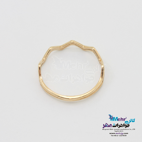 انگشتر طلا - طرح هندسی