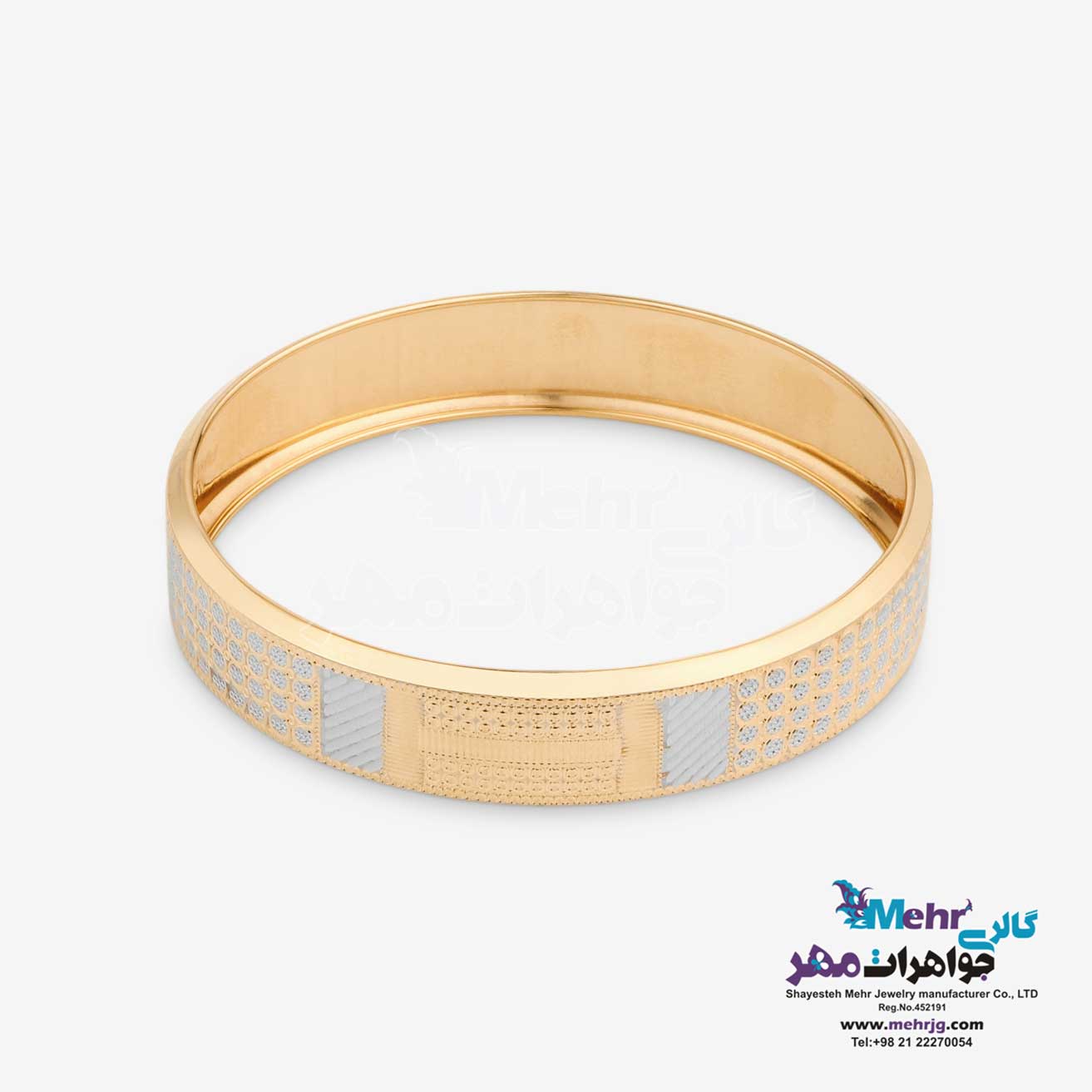 النگو طلا دست اول کم اجرت - طرح تراش سایز 3