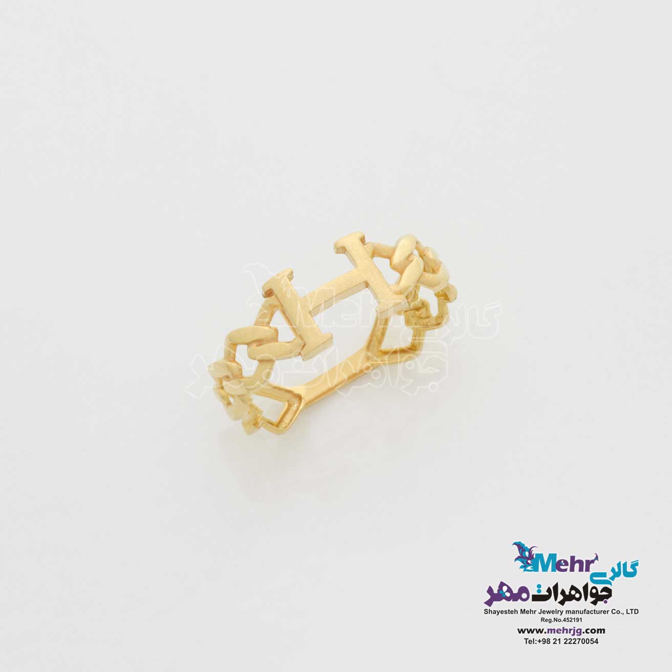 انگشتر طلا - طرح هرمس