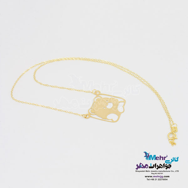 گردنبند طلا - طرح خرس