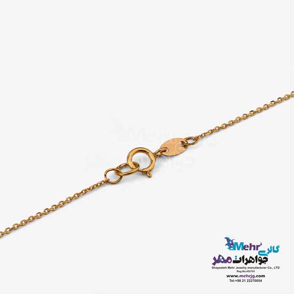 گردنبند طلا دست اول کم اجرت - طرح هفت باز