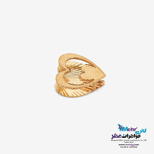 آویز طلا - طرح قلب
