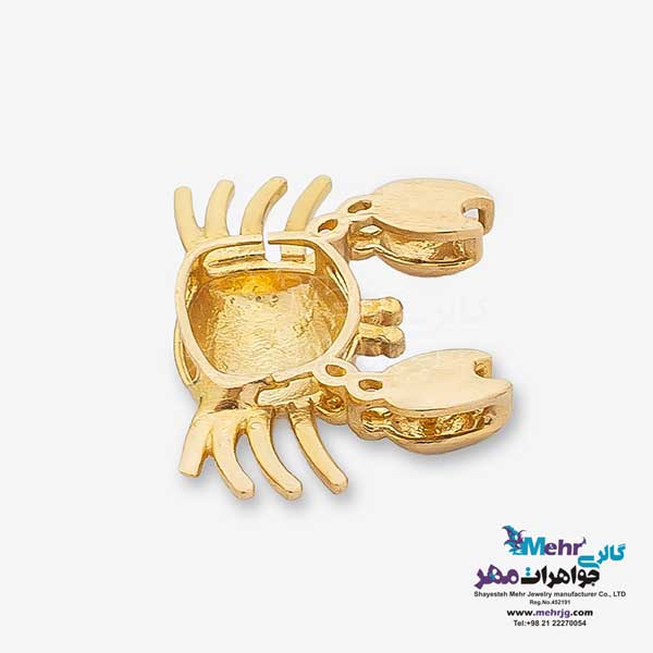آویز طلا - طرح خرچنگ
