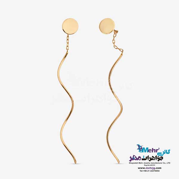 گوشواره طلا - طرح دایره